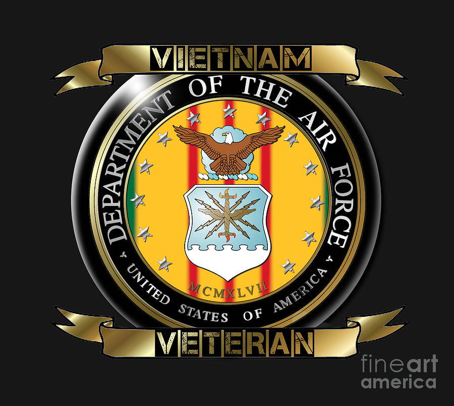 Air Force Vietnam Veteran Digital Art by Bill Richards