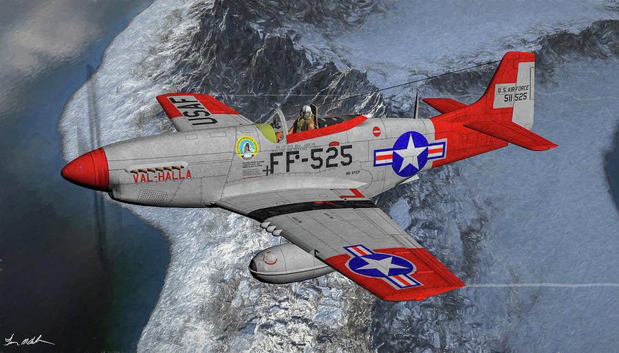 Air Guard Arctic Mustang - Art Digital Art by Tommy Anderson