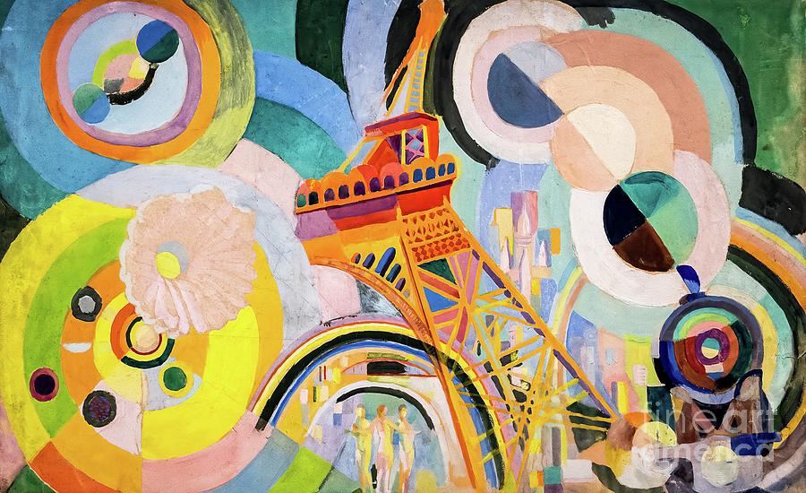 Air Iron Water by Robert Delaunay 1937 Painting by Robert Delaunay