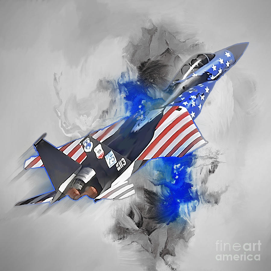 Air Jet F 15C Painting by Gull G