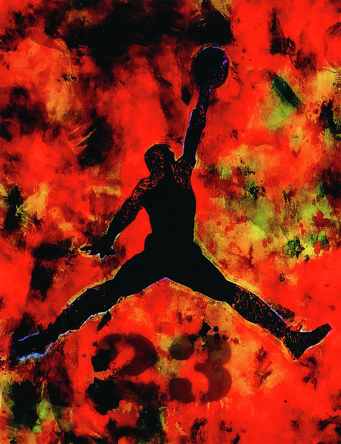 Michael Jordan The Last Shot 1a Poster by Brian Reaves - Fine Art