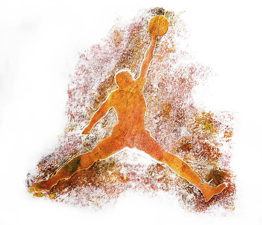 Air Jordan Abstract 2j Painting By Brian Reaves Fine Art America   Air Jordan Abstract 2j Brian Reaves 