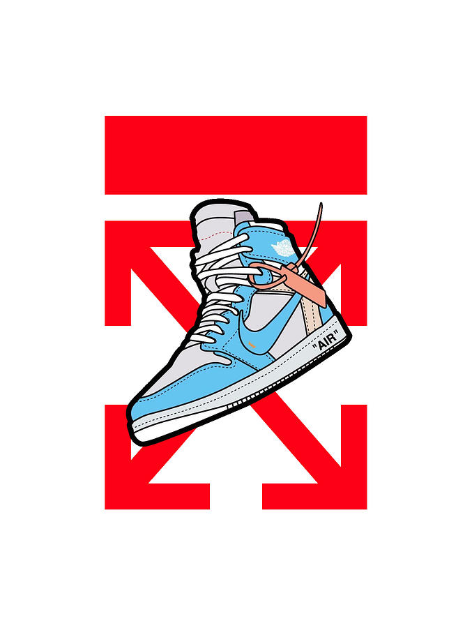 Air Jordan Light Blue Art Digital Art by Moli Mola