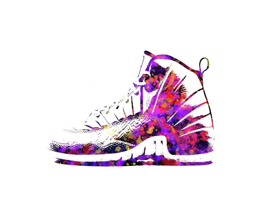 Air Jordan Shoes 2e Mixed Media by Brian Reaves - Pixels