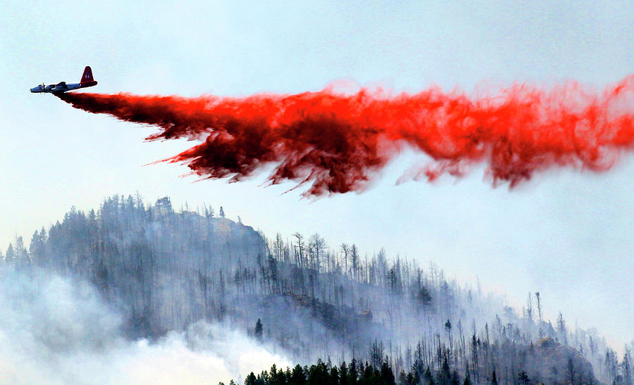 Air Tanker Wildfire Drop Photograph by Rick Wilking