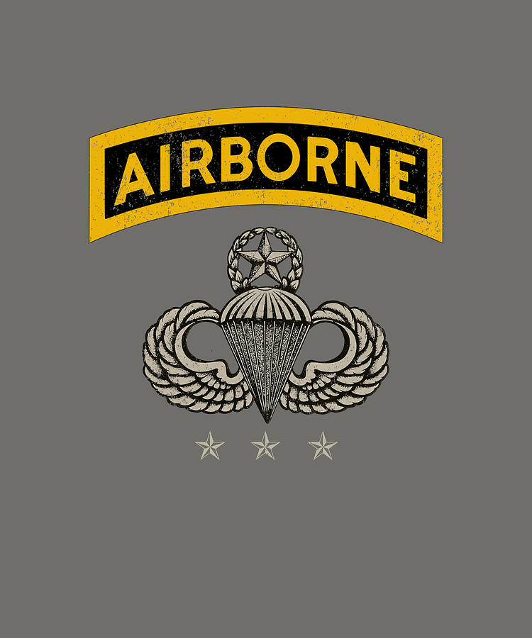 Airborne Paratrooper Yellow Jump Wings Airborne Painting by Harris ...