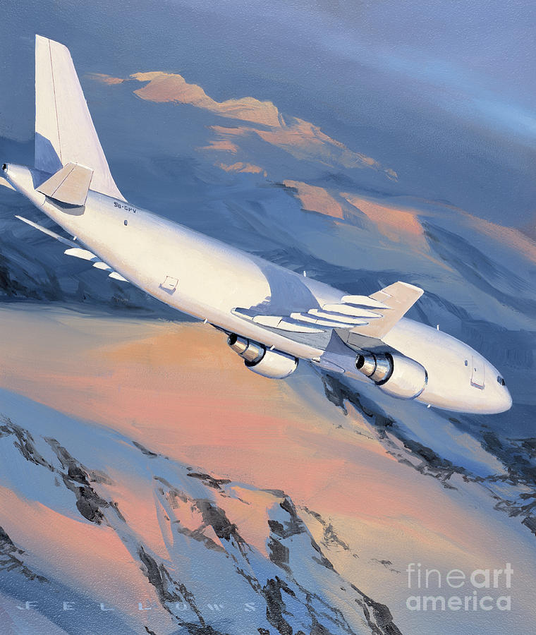 Airbus A300 Painting by Jack Fellows