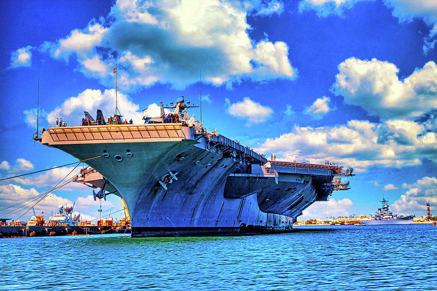 Aircraft Carrier Digital Art by Christopher Eng-Wong - Pixels