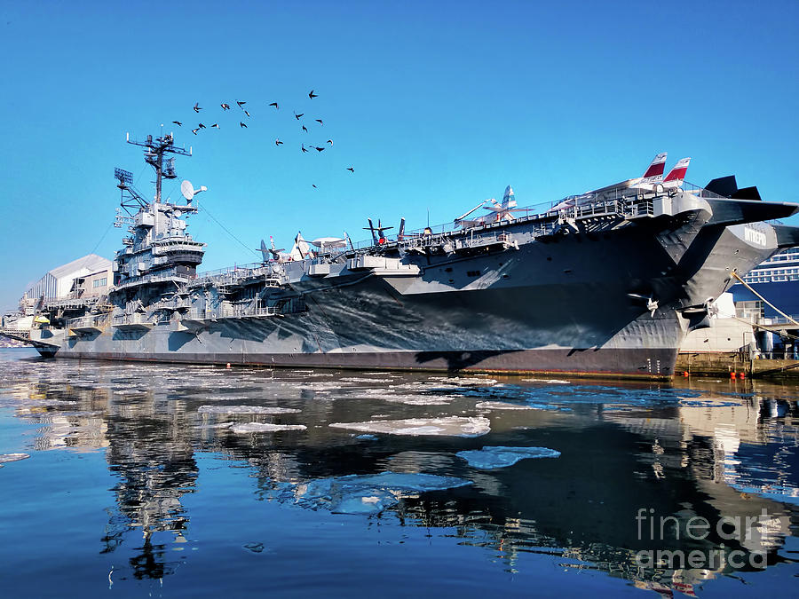 Aircraft Carrier Intrepid Photograph by PatriZio M Busnel