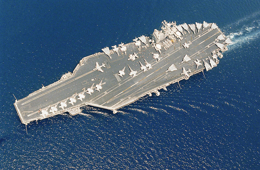 Aircraft carrier USS George Washington and Carrier Air Wing Seven Photograph by Stocktrek