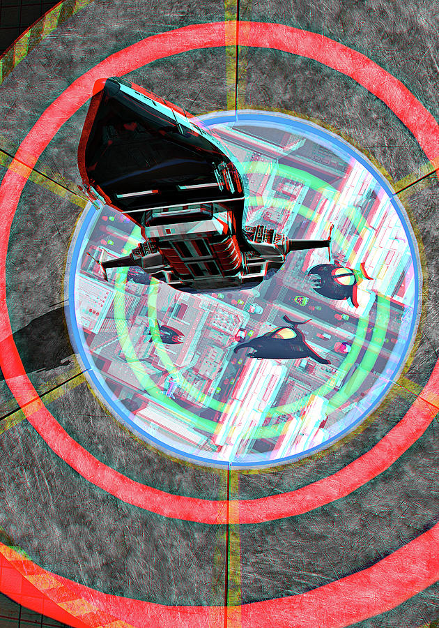 Airlock 3D Anaglyph Digital Art by Peter J Sucy