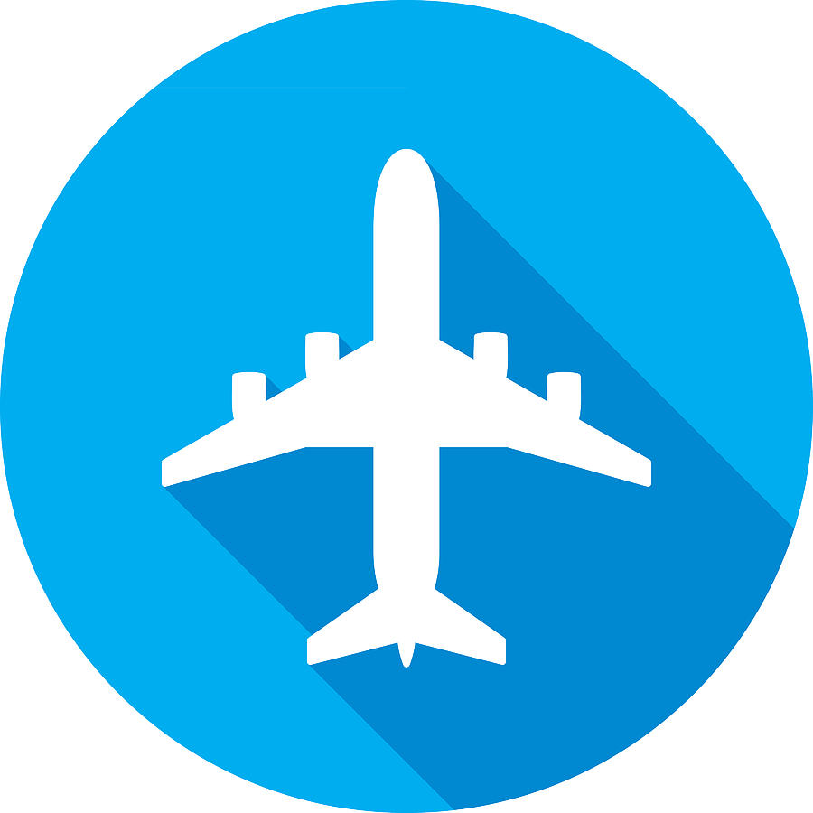 Airplane Icon Silhouette Drawing by JakeOlimb