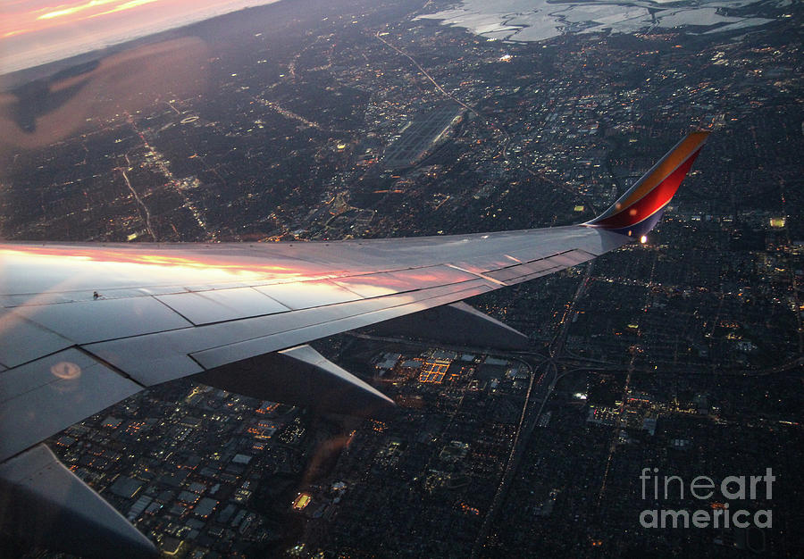Airplane Reflection Photograph by Suzanne Luft