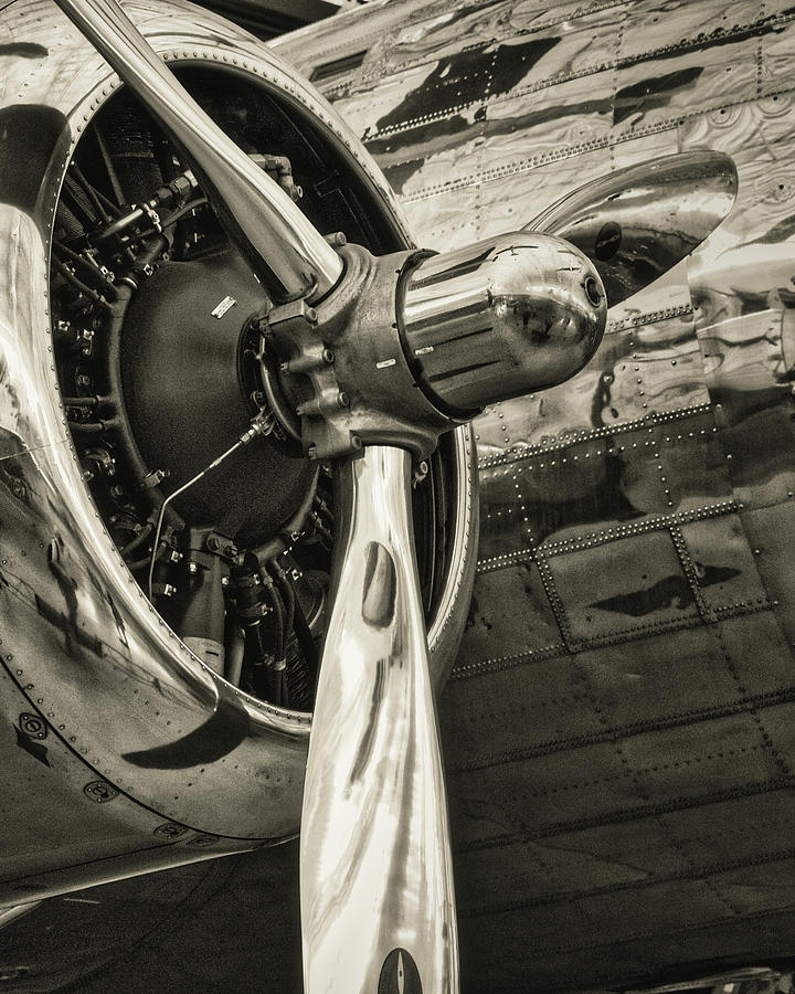 Airplane Rotary Engine Photograph by Zayne Diamond - Fine Art America