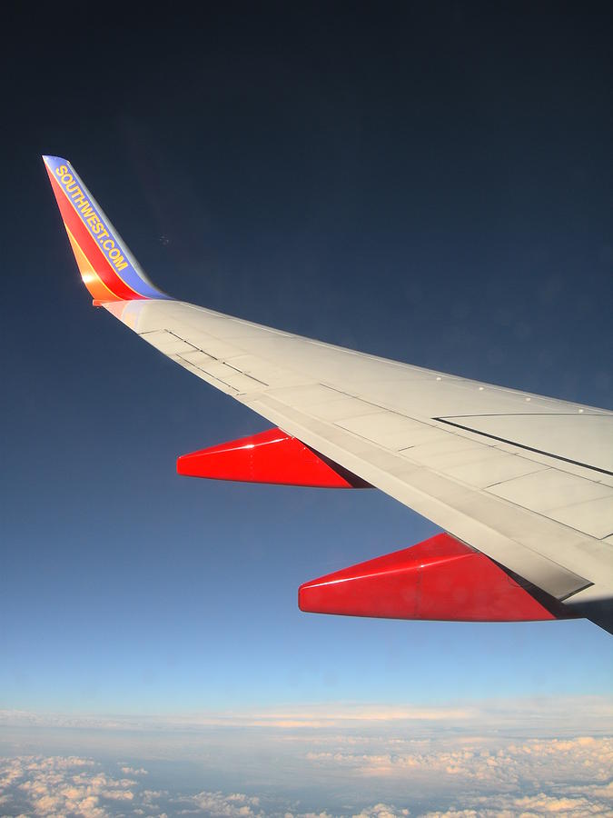 Airplane Wing Flying Over The Usa Photograph By Arthur Swartwout - Fine 