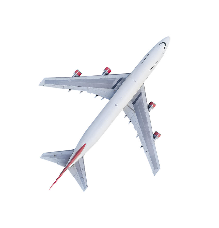 Airplane with Clipping path on isolate background. Photograph by Suriyapong Thongsawang
