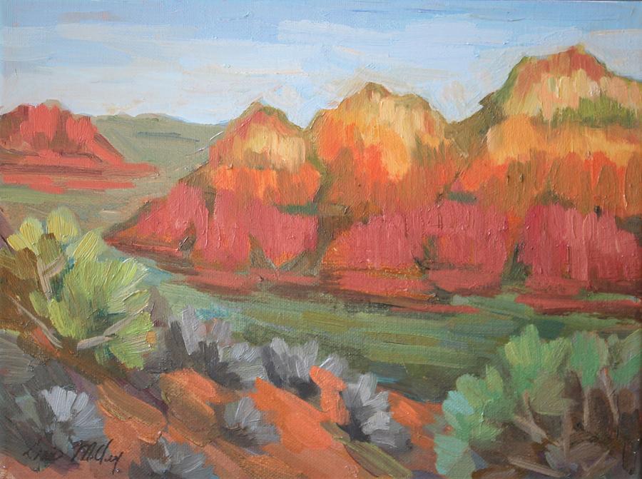 Arizona Painting - Airport Mesa Vortex by Diane McClary