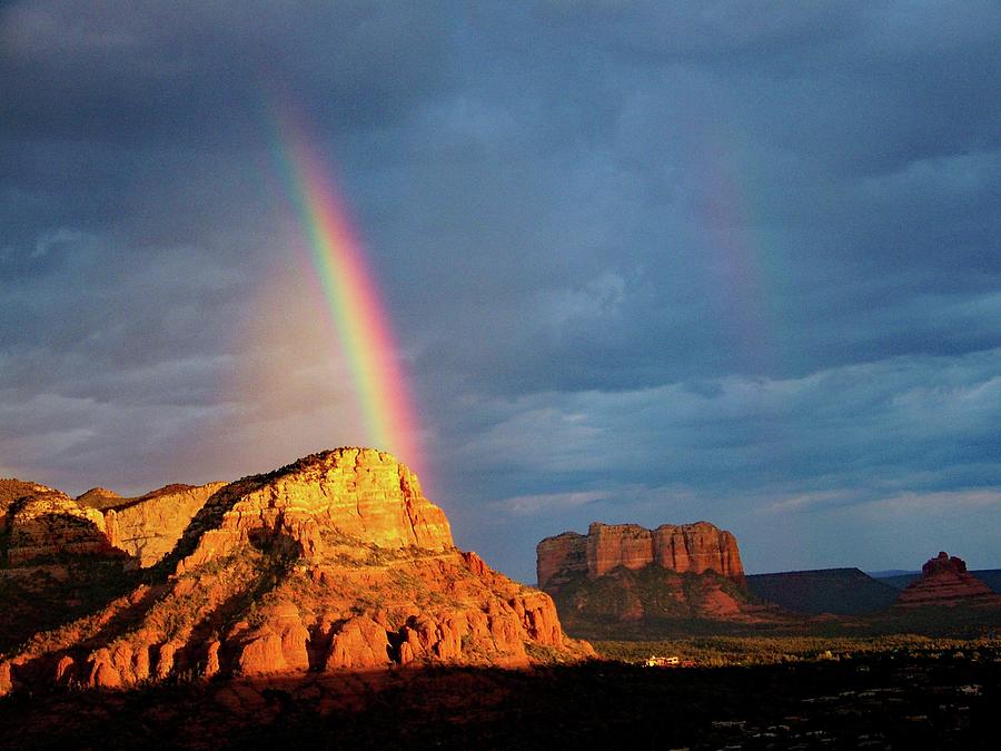 Airport Rock View and a Rainbow Photograph by Suzanne Wilkinson - Fine ...