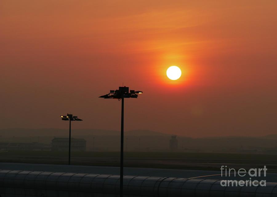 Airport Sunrise Photograph by On da Raks
