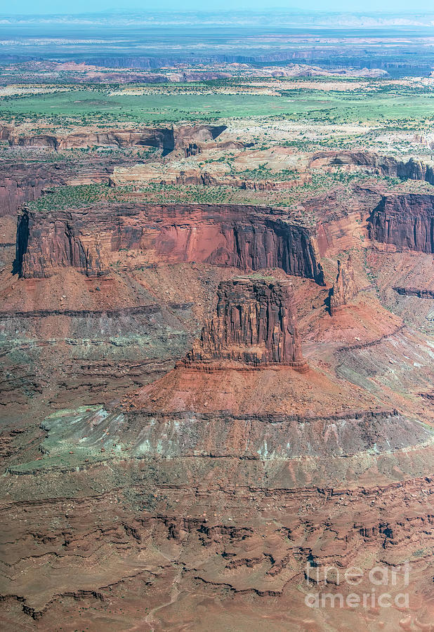 Airport Tower in Canyonlands National Park Aerial Photograph by David Oppenheimer