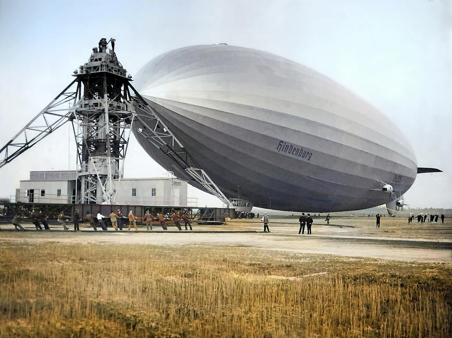 Airship - Hindenburg at Lakehurst Photograph by Philip Openshaw