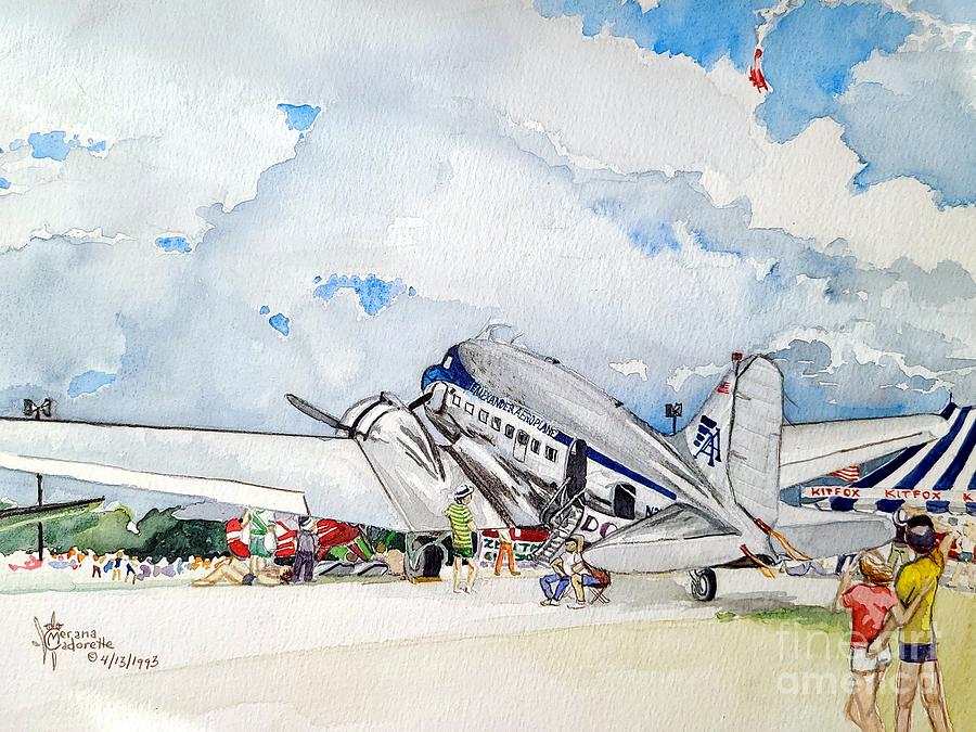 Airshow Painting by Merana Cadorette