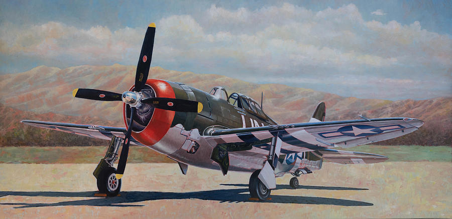 Airshow Thunderbolt Painting
