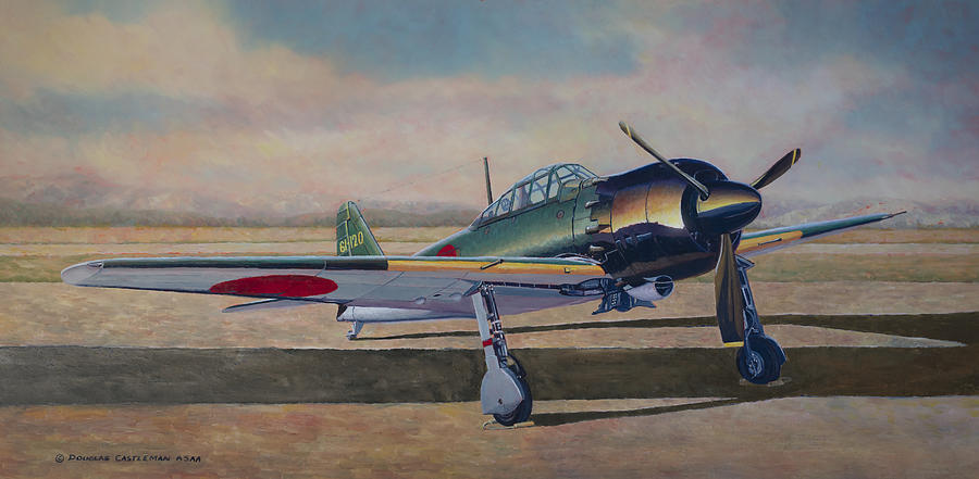 Airshow Zero Painting by Douglas Castleman