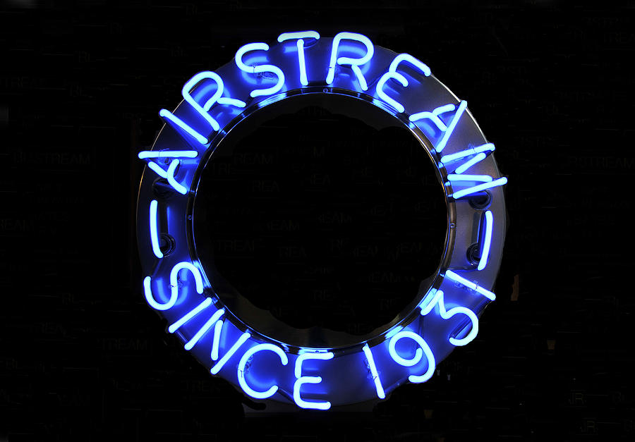 Airstream since 1931 vintage neon Photograph by David Lee Thompson