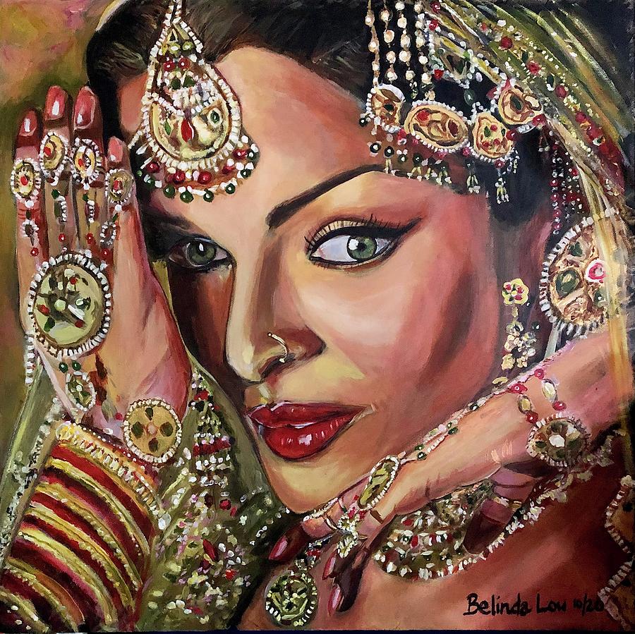 Aishwarya Rai Bachchan Painting by Belinda Low