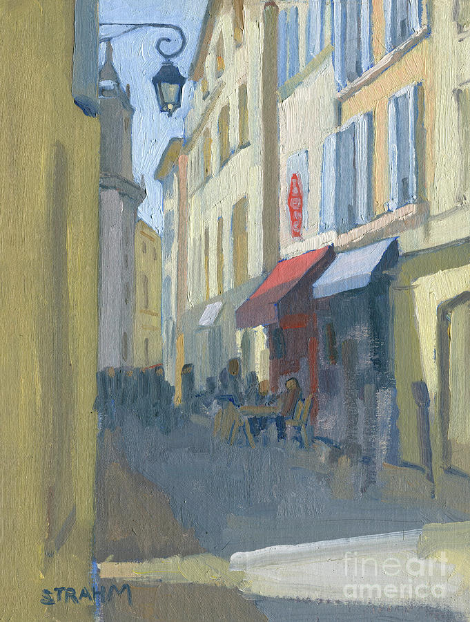 Aix-en-Provence Street Scene, Aix-en-Provence, France Painting by Paul Strahm