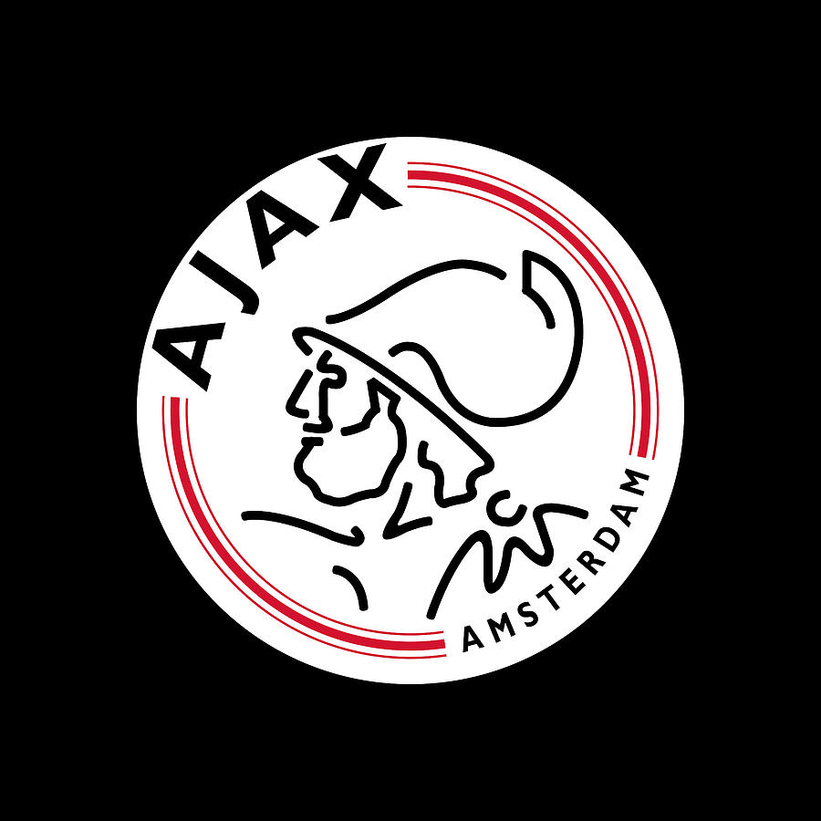 Ajax Amsterdam logo Digital Art by Red Veles