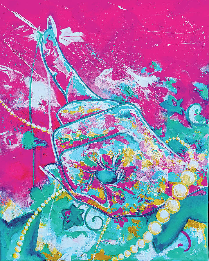 Aka Hand Drip Painting by Snater George Aka Hand Drip Painting by Snater George