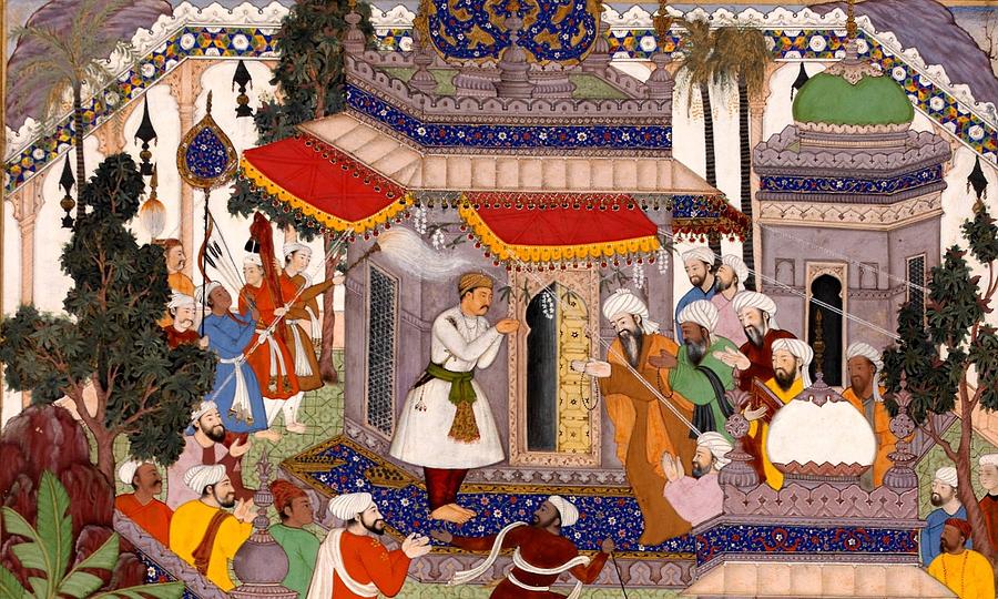 Akbar visits the tomb of Khwajah Muin ad Din Chishti at Ajmer Photograph by Paul Fearn
