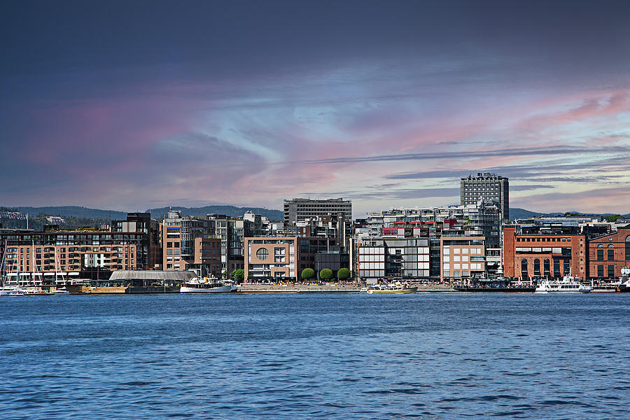 Akerbrygge district of Oslo. Photograph by Bernhard Schaffer