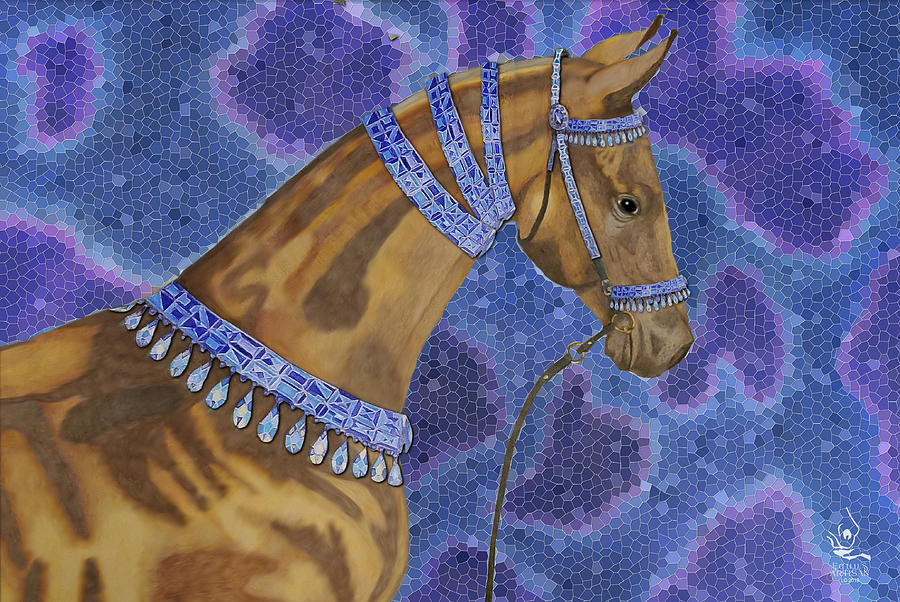 Akhal-Teke Horse 2 Drawing by Equus Artisan