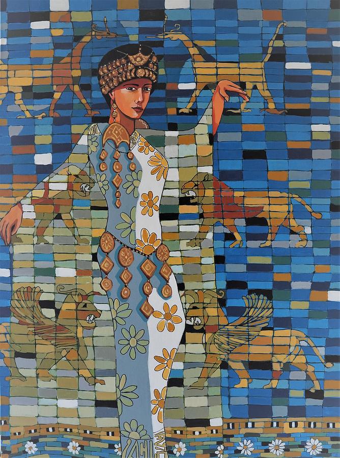 Akitu The Colors Of Babylon Painting By Paul Batou Fine Art America