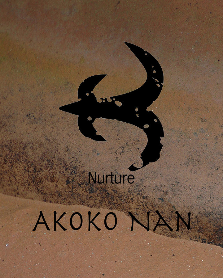 Akoko Nan Adinkra Symbol  Digital Art by Kandy Hurley