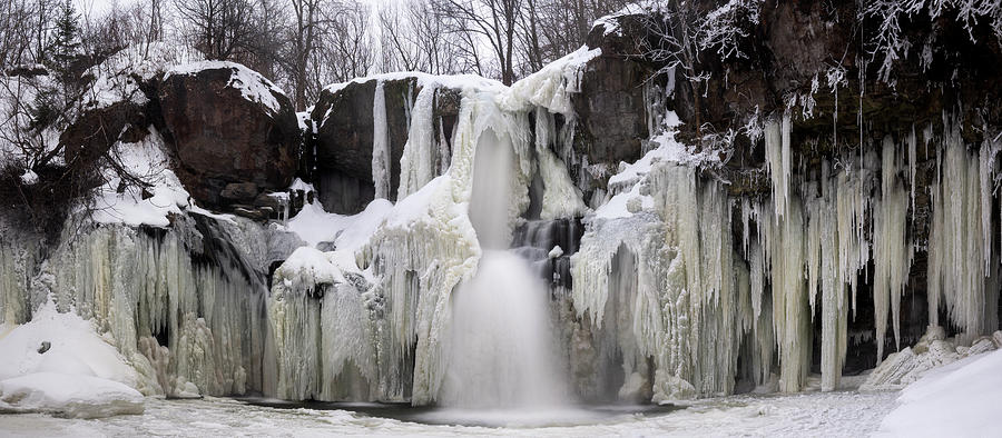 Akron Falls Winter Photograph by Mark Papke