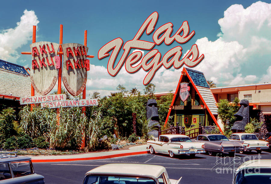 Aku Aku Polynesian Food Restaurant and Bar Stardust Casino post Card  Photograph by Aloha Art - Fine Art America