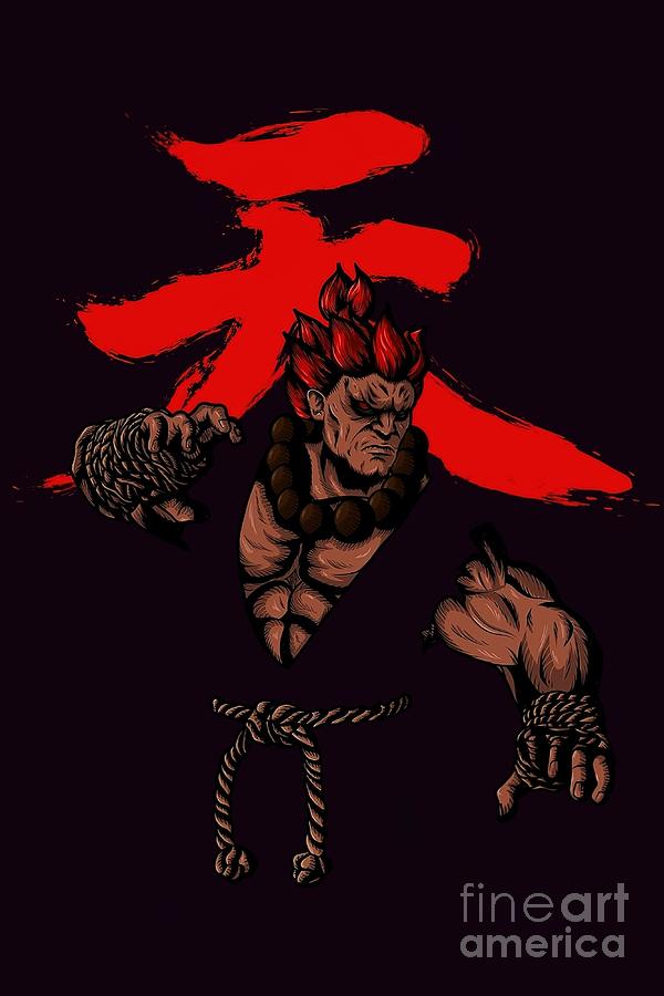 Akuma Painting by Kimberly Jones - Pixels