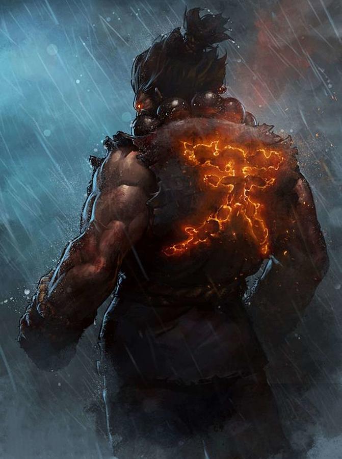 Akuma Street Fighter Poster Kanji Poster Digital Art By Kailani Smith Pixels