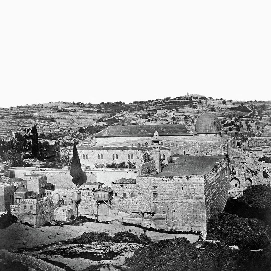 Al Aqsa in 1857 Photograph by Munir Alawi