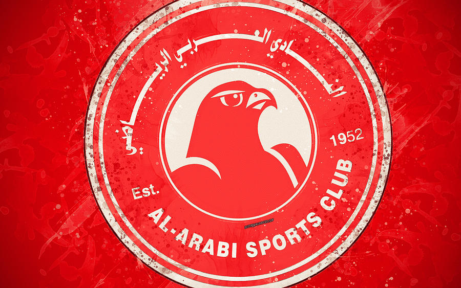 Al-Arabi SC 4k Qatari football team art logo Qatar Stars League Q ...