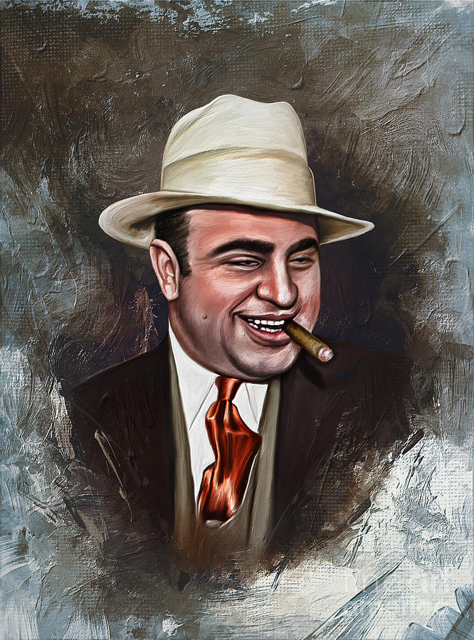 Al Capone Digital Art by Andrzej Szczerski