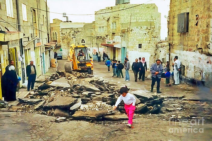 Al Fawagreh Street in Bethlehem I Photograph by Munir Alawi Al Fawagreh Street in Bethlehem I Photograph by Munir Alawi