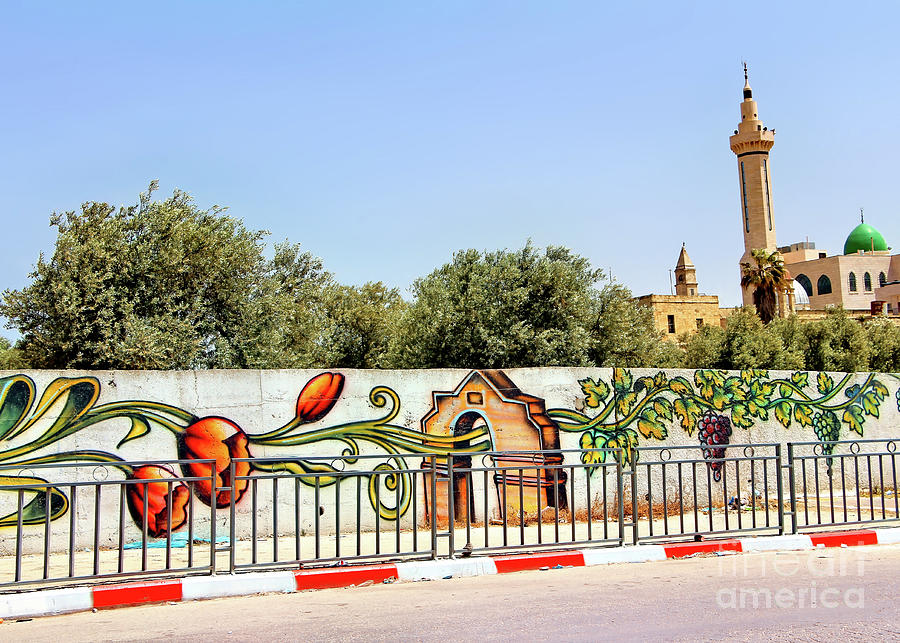 Al Khader Gate on the Wall Photograph by Munir Alawi
