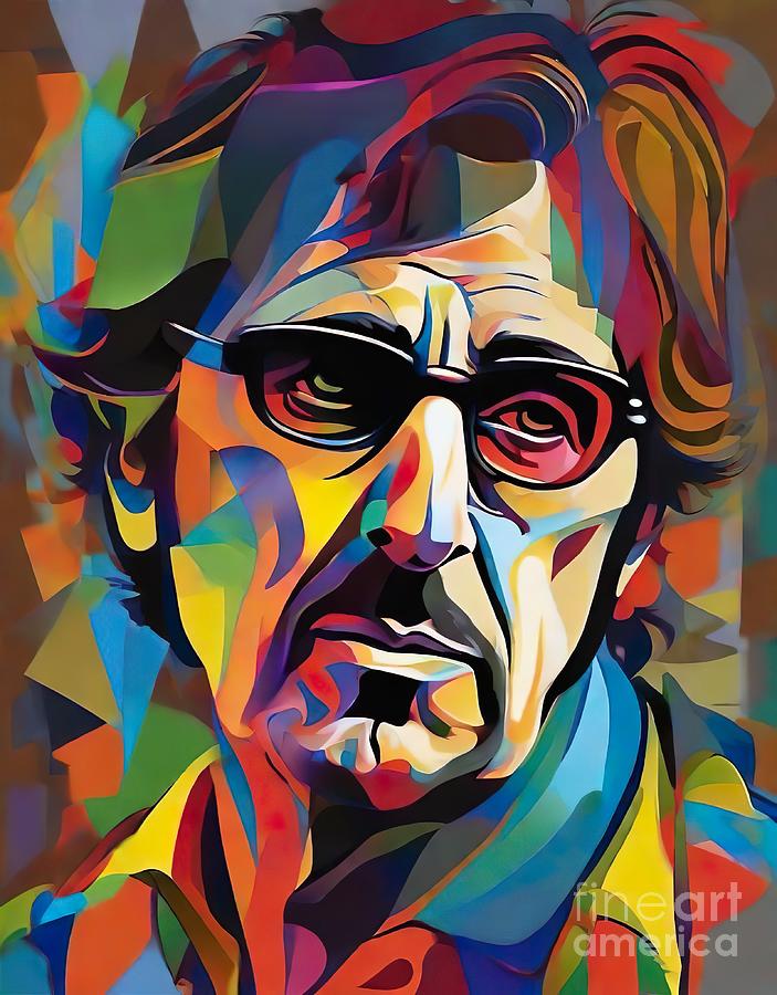Al Pacino Digital Art - Al Pacino abstract by Movie World Posters