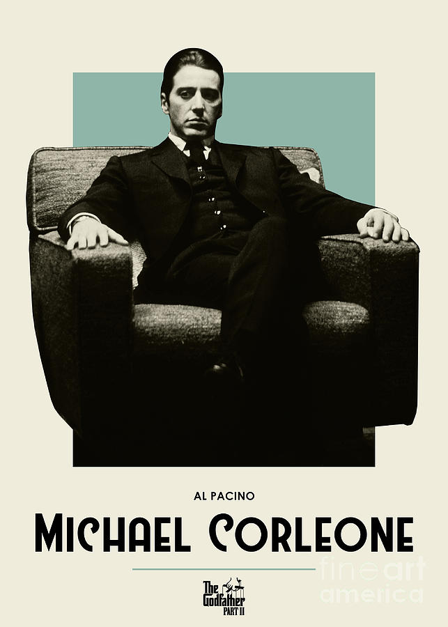 The Godfather Digital Art - Al Pacino The Godfather by Bo Kev