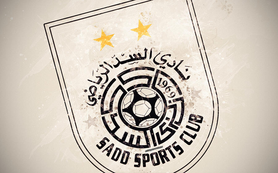 Al Sadd Sc 4k Qatari Football Team Artwork Logo Qatar Stars League Q League Emblem White Background Digital Art By Phelp Shawkins